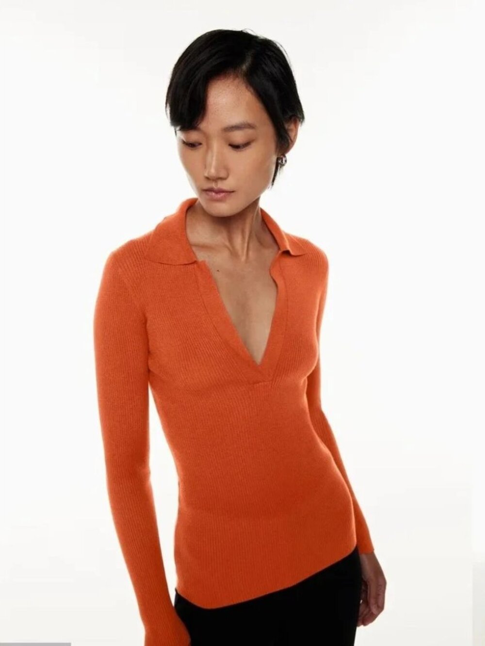 Aritzia Babaton Mcsweeney Sweater S NWT Flambeau Red